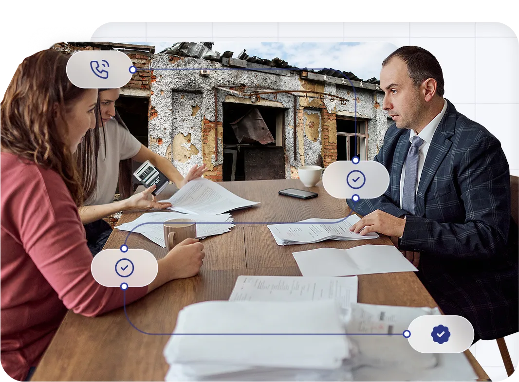 Grafika ilustrująca proces współpracy z prawnikiem – od pierwszej konsultacji po rozwiązanie problemu prawnego. Oferujemy kompleksową pomoc prawną w zakresie odszkodowań i zadośćuczynień w województwie śląskim. Nasz zespół prawników zapewnia profesjonalne doradztwo, dbając o Twoje interesy na każdym etapie sprawy.